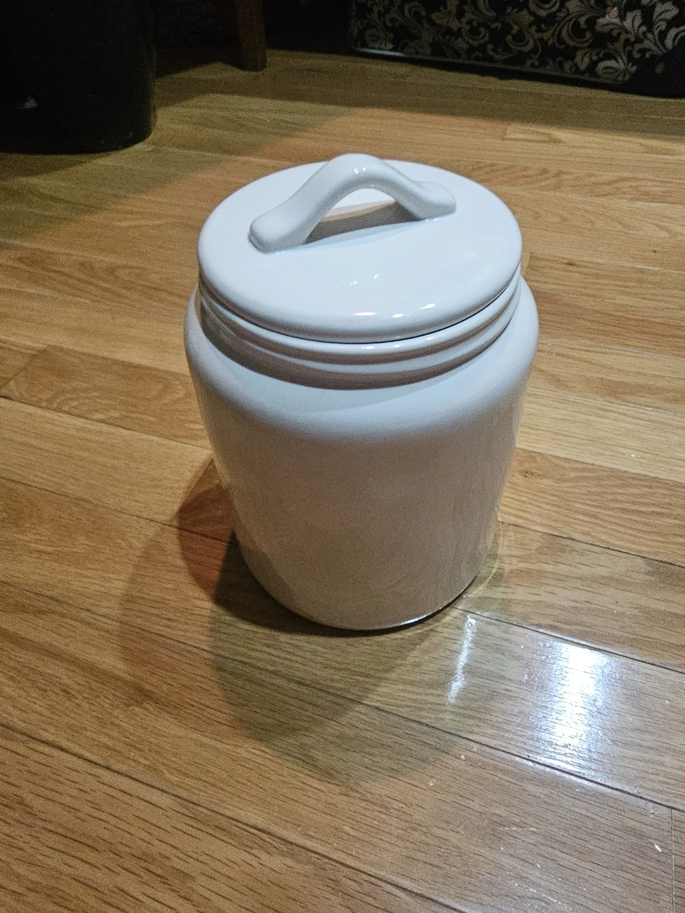 Rae Dunn Artisan Collection By Magenta White Ceramic Granola Canister